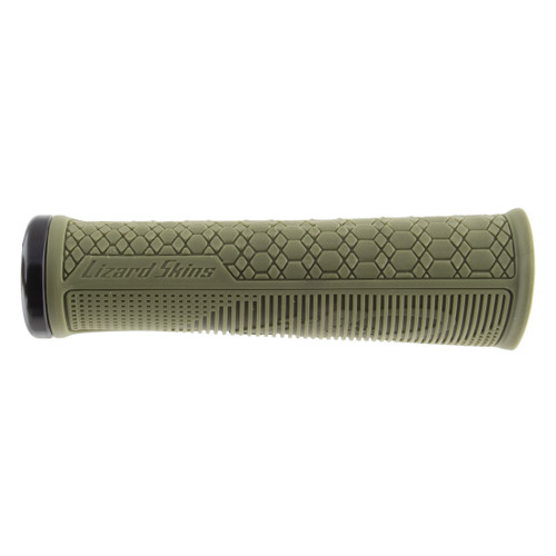 Lizard Skins Gradient Lock-On MTB and BMX Grips Olive Green 136mm LOGRA780