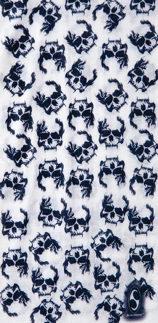 Schampa & Dirt Skins Skulls Neck Tube - White TUBE-84