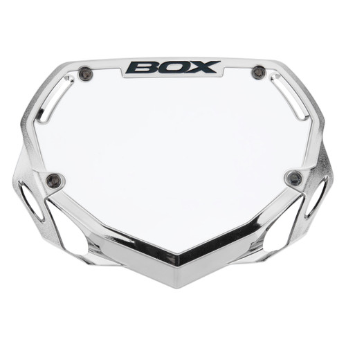 BOX Two Number Plate Small Silver and Chrome Color Fast 3D Injection Molding BX-NP16CHRSM-SL