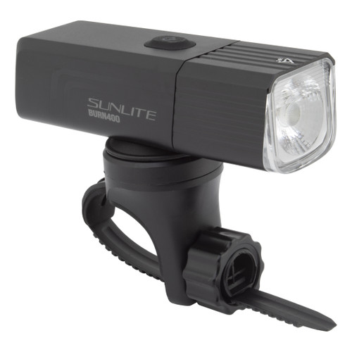 Sunlite Burn S2 400 USB-C Bike Headlight - 400 Lumens, Rechargeable, Compact 915216
