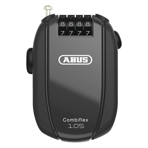 Abus Combiflex Rest 105 Cable Lock - 2.4mm Self-Retracting Combination Security Cable 95456