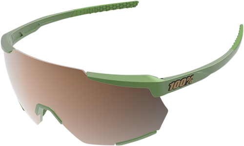 100% Racetrap Sunglasses - Matte Metallic Viperidae - Bronze Multilayer Mirror Lens 61037-389-80