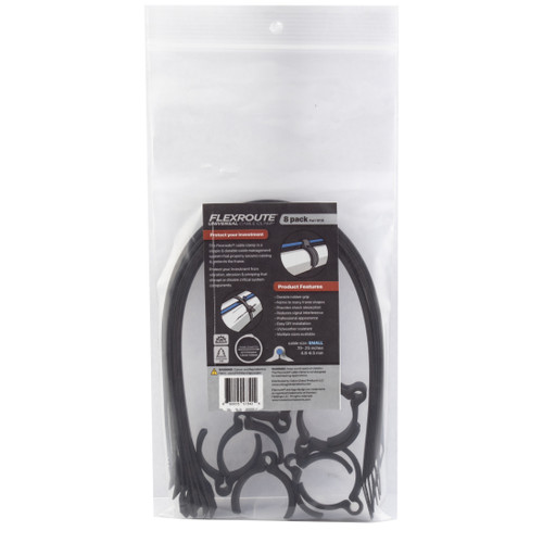 Cobra FlexRoute Cable Guide Clips 4.8-6.5mm Black - Flexible, Durable, Easy Install 1010