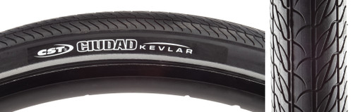 CST Ciudad 26x1.5 City Tire Kevlar Puncture Protection and Reflective Sidewall TB60145000