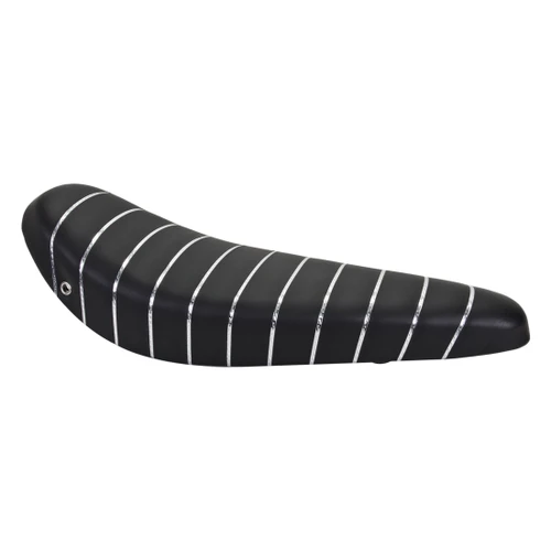 Sunlite Classic Polo Bike Saddle - Steel Rails, Pleated Finish for Comfortable Cycling 49482