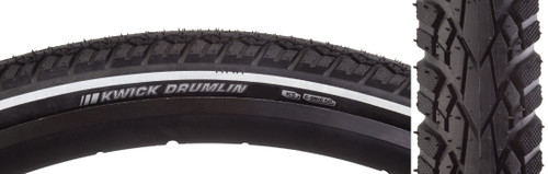 Kenda Kwick Drumlin 26x1.75 Gravel and E-Bike Clincher Tire Reflective Sidewalls 214222