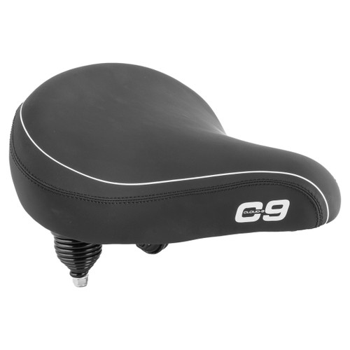 Cloud-9 Unisex Bicycle Comfort Seat Cruiser, Springs, Multi-Stage Foam Black 49452