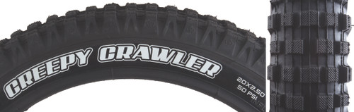Maxxis Creepy Crawler Tire Single Compound, Super Tacky, 50PSI 20x2.5 TB35877000