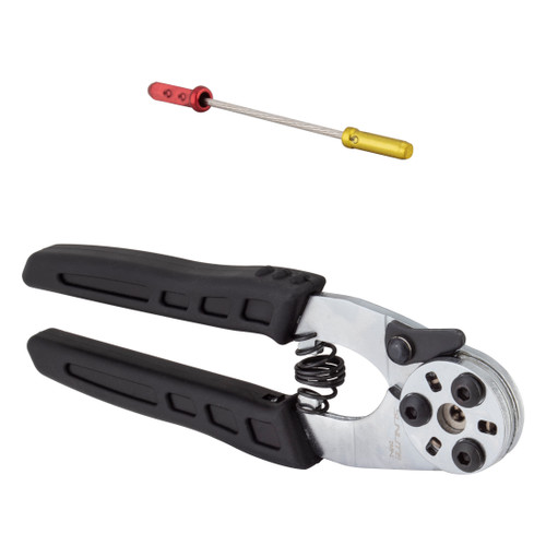 Sunlite Dimple Pro Cable Crimper and Cutter - Professional Bike Cable Tool 610917