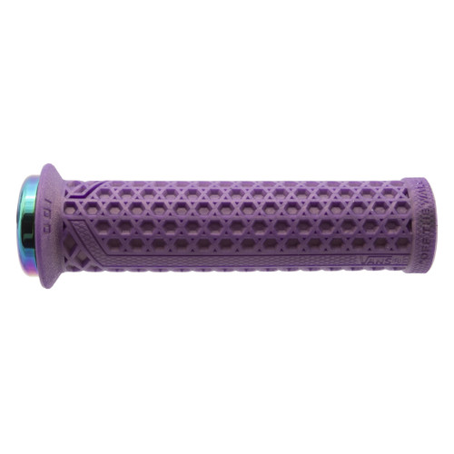 ODI Vans V2.1 MTB LockOn Grips - Oil Slick Purple, Soft TPE, Easy Install D33VNIP-OS