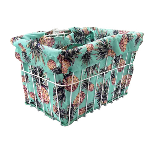 Cruiser Candy Pineapple Basket Liner and Tote | Multi-Purpose Bike Accessory BL-PFNTCY