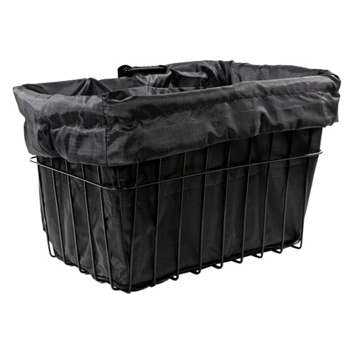 Cruiser Candy Style Bike Basket Liner and Tote, Black | Multi-Purpose Storage BL-BLK