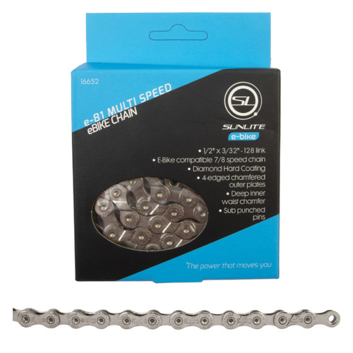Sunlite e81 7/8 Spd E-Bike Chain Diamond Hard Coating 16652