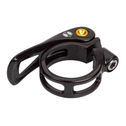 Box One 31.8mm Quick Release Seat Clamp - Lightweight CNC Aluminum BX-SC130Q318-BK