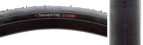 Kom Cycling 700x25 Indoor Trainer Tire - Foldable, Quiet, Durable TT01-BLACK