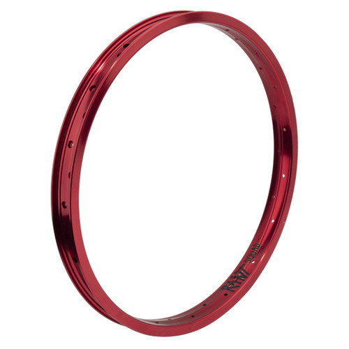 Rant Squad 20in Red Double Wall Rim - Lightweight Alloy, 36H Sturdy Construction 402-18122