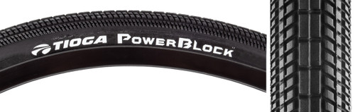 Tioga PowerBlock 20 x 1-3/8 BMX Clincher Tire UTC Rubber Compound BCIR0854