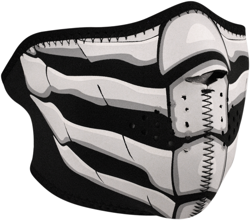 Zan Headgear Half Mask - Bonebreath Glow In The Dark WNFM168HG