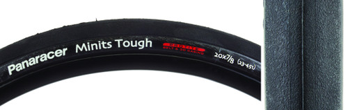 Panaracer Minits Tough 20x7/8 Wire Clincher Tire - Lightweight, Fast-Rolling Commuter and Touring Cycling Tire AW2087-MNT-B3