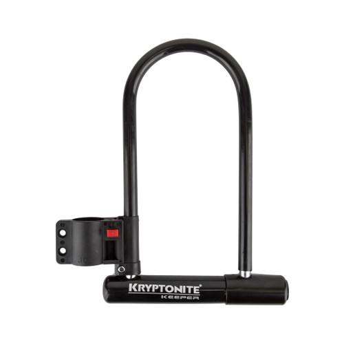 Kryptonite Original Keeper Key Lock 12mm Hardened Steel Shackle and Snap-In Bracket 997955