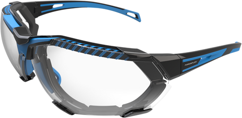 Forceflex Ff4 Sunglasses - Foam - Black/Blue - Clear Lens FF4-01024-041