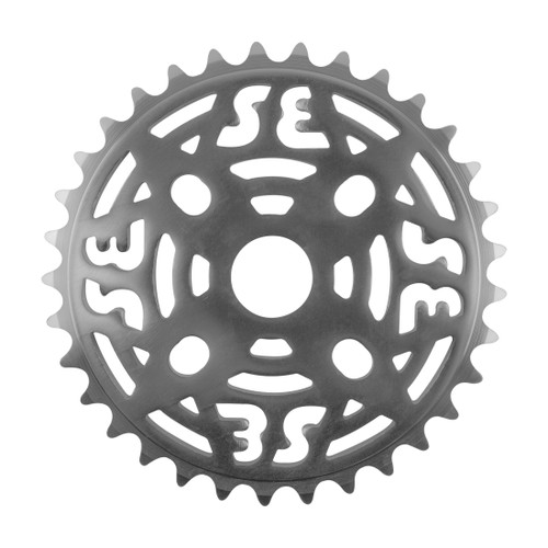 SE Bikes 33T Alloy Steel One-Piece BMX Chainring - Chrome Finish CW-1499M-33T