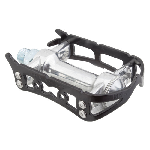 MKS Sylvan Road Alloy Road Pedals Quill Cage - Lightweight, Classic Style SYLVAN ROAD Black