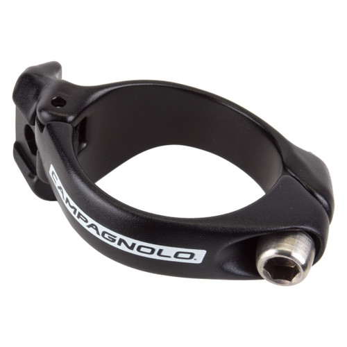 Campagnolo Braze-On Adapters for Front Derailleurs ΓÇô Alloy, 31.8mm and 34.9mm Clamps, Black, Compatible All Campagnolo Braze-On Systems DC12-RE5B