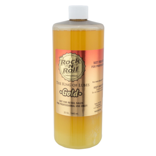 Rock-N-Roll Gold 32oz Chain Lube Refill | All-Conditions Bike Lubricant 610956