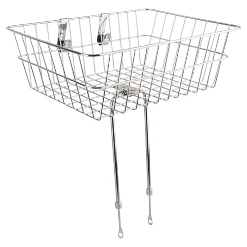 Sunlite Large Silver Steel Bike Basket Mounting Legs (18x13x6") 90055