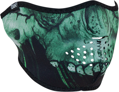 Zan Headgear Neoprene Half Mask - Cyber Skull WNFM452H
