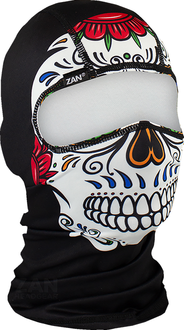 Zan Headgear Balaclava - Polyester - Muerte Skull WBP413