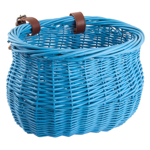 Sunlite Willow Bushel Basket Straps - Woven Willow, Bike Handlebar Mount 90199