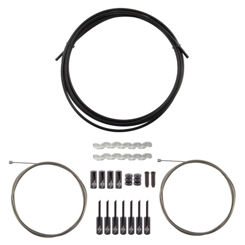Origin8 Slick Compressionless 2x Gear Cable Kit for MTB and Road Bikes 14829
