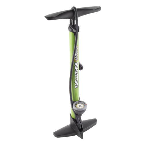 Pedro's Domestique Green Floor Pump - Dual-Head, Analog Gauge, 120 PSI 6450520