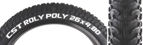 CST Roly Poly 26x4.8 Fat Tire Traction Knobs and Reflective Sidewall TB72666000