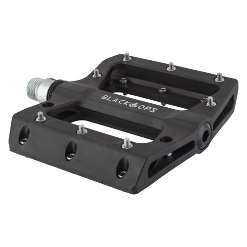 Black Ops Nylo-Pro II Pedals - Durable Nylon, Chromoly Axle, Traction Pins 410216
