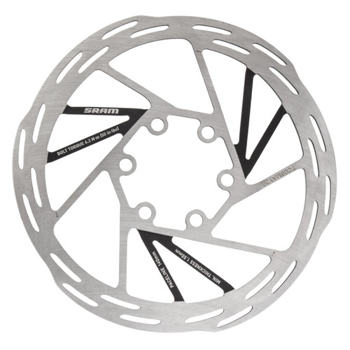 SRAM Paceline 140mm Disc Brake Rotor - Steel, Quiet Performance, 6-Bolt 00.5018.158.000