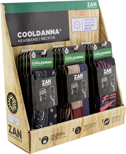 Zan Headgear Polyester Cooldanna - 18 Pack PPO14