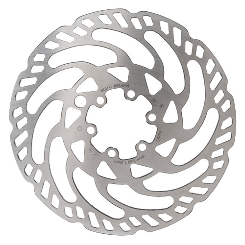 Magura MDR-C 160mm Silver E-Bike Disc Rotor - 2.0mm Thick, 6-Bolt, Stainless Steel, Vibration-Resistant 2 701 917
