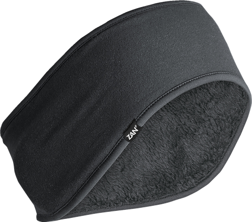 Zan Headgear Ear Warmer Sportflex Headband - High Pile - Black WEWH114