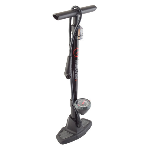 Sunlite Surge Sport LX Floor Pump Gauge - Steel Barrel, Dual Head 43968