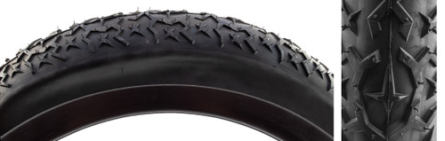 Sunlite UtiliT Starman 26x4.0 Fat Tire Rock Tread and Grip Embossing 593754