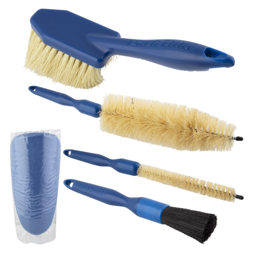Park Tool BCB-5 Professional Bike Cleaning Brush Set | Durable Tampico Bristles BCB-5