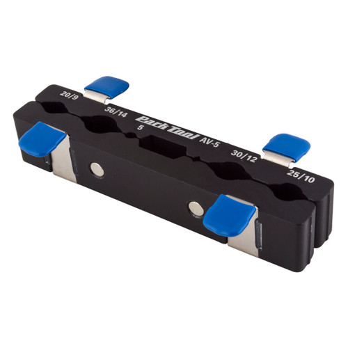 Park Tool AV-5 Axle/Spindle Vise Inserts 5 9 10 12 14 20 25 30 and 36mm Openings AV-5