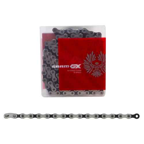 SRAM GX Eagle 12-Speed Chain PowerLock, Silver, E-Bike Ready 00.2518.030.011