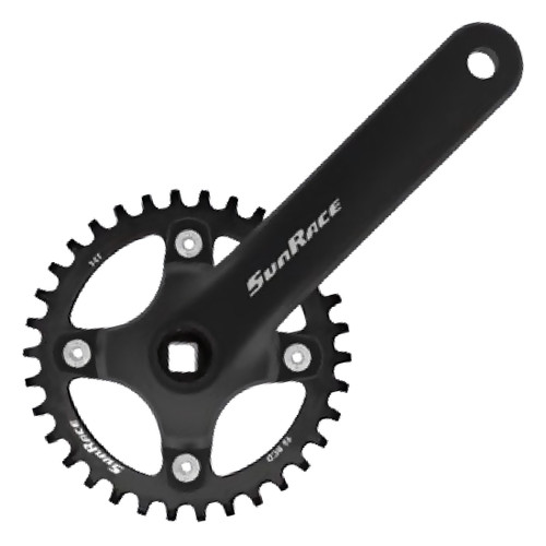 Sunrace FC-M808 175x38 Aluminum 1x9 Speed Crankset Narrow/Wide Teeth FCM808.L0DE.0S0.BX