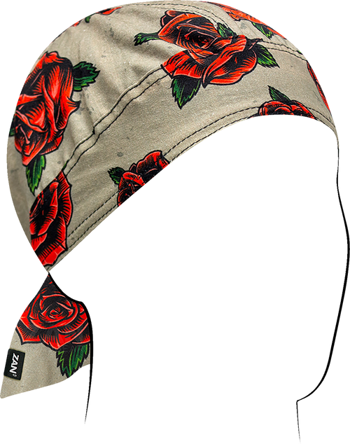 Zan Headgear Flydanna Head Wrap - Tattoo Roses Z207