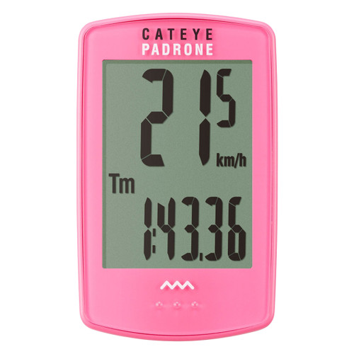 Cateye Padrone Wireless Bike Computer Large LCD, Speed Sensor and Analog Wireless Connectivity 1605204