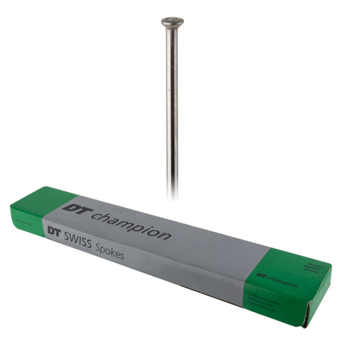 DT Swiss Champion Straight Pull Spokes 2.0 (14G) Silver, Lightweight and Durable SCHS20266N0100